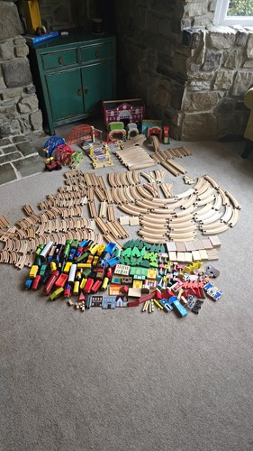 Huge wooden train track bundle - huge,